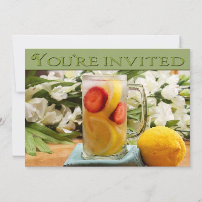 SUMMERTIME INVITATION - MULTI PURPOSE - LEMONADE (Front)