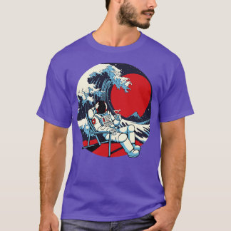 Summertime Kanagawa Astronaut by Tobe Fonseca T-Shirt