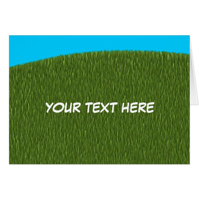SUMMERTIME LAWN CARD ~ CUSTOMIZE! (Front Horizontal)