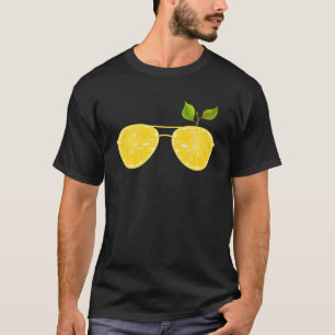 Summertime Lemon Sunglasses Summer Vibe Fruit Funn T-Shirt