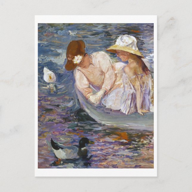 Summertime, Mary Cassatt Postcard (Front)