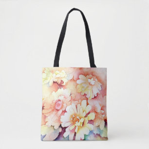 Summertime Pastel Floral Tote Bag