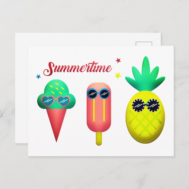 Summertime Postcard (Front/Back)