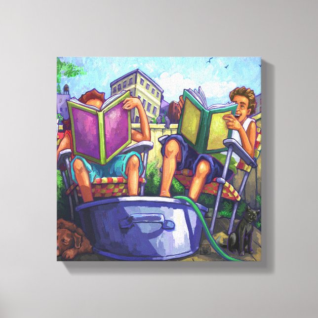 Summertime Reading Canvas Print (Front)