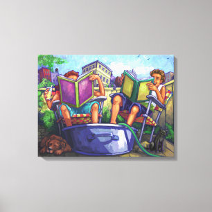 Summertime Reading Canvas Print