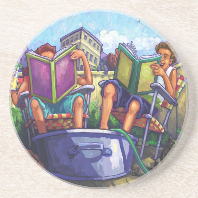 Summertime Reading Coaster (Front)