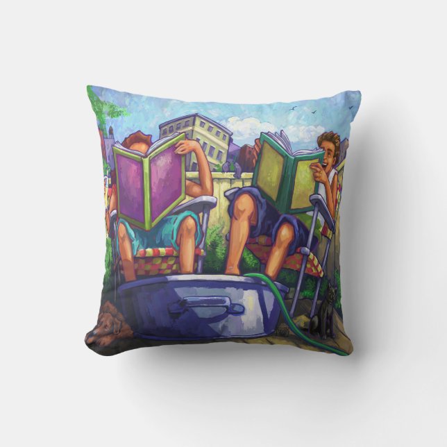 Summertime Reading Cushion (Front)