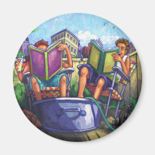 Summertime Reading Magnet