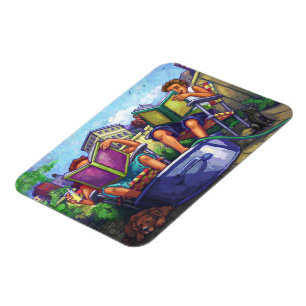 Summertime Reading Magnet