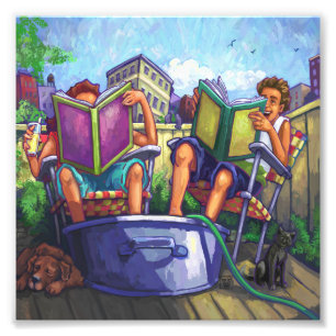 Summertime Reading Photo Print