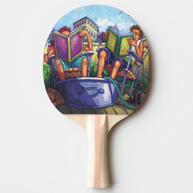 Summertime Reading Ping Pong Paddle (Front)