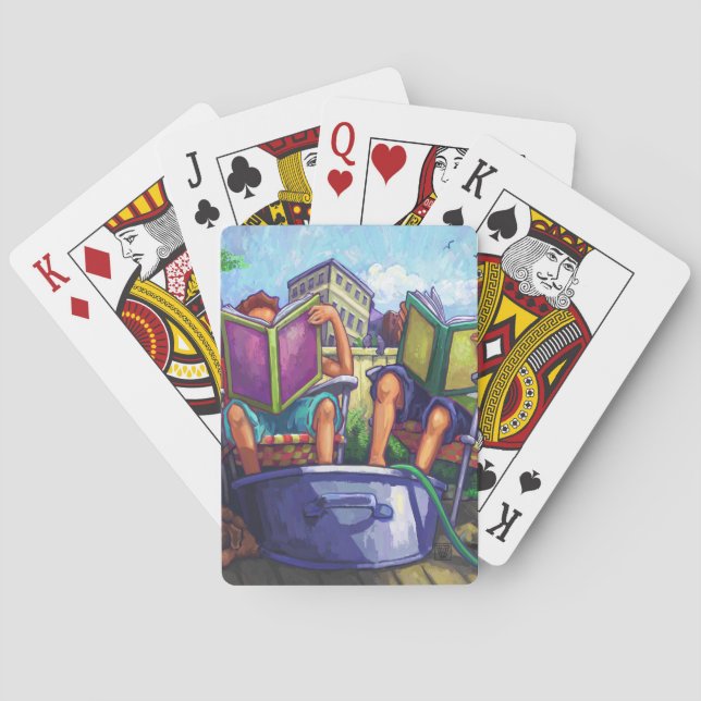 Summertime Reading Playing Cards (Back)