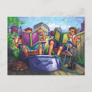Summertime Reading Postcard