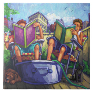 Summertime Reading Tile