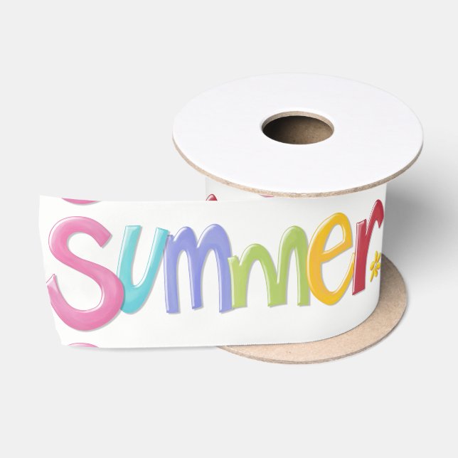 Summertime Ribbons Satin Ribbon (Spool)