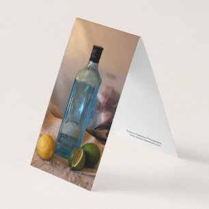 "Summertime" Still Life with Bottle and Citrus