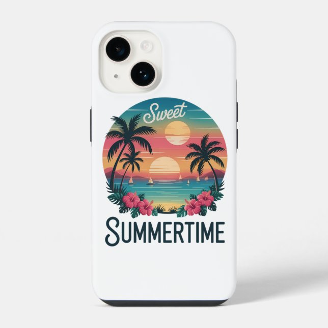 Summertime Summer Trip Beach iPhone Case (Back)