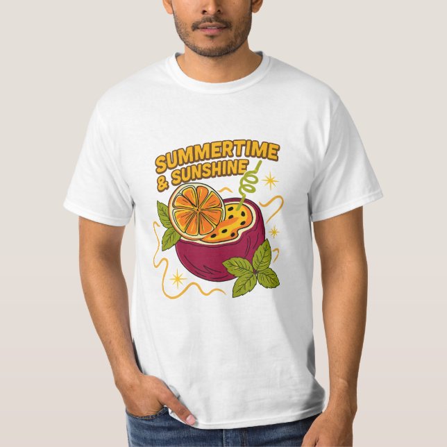 Summertime & Sunshine – Tropical Vibes Shirt (Front)
