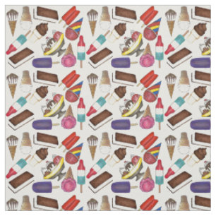 Summertime Treats Ice Cream and Popsicle Fabric