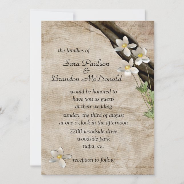Summertime Wedding Invitations (Front)