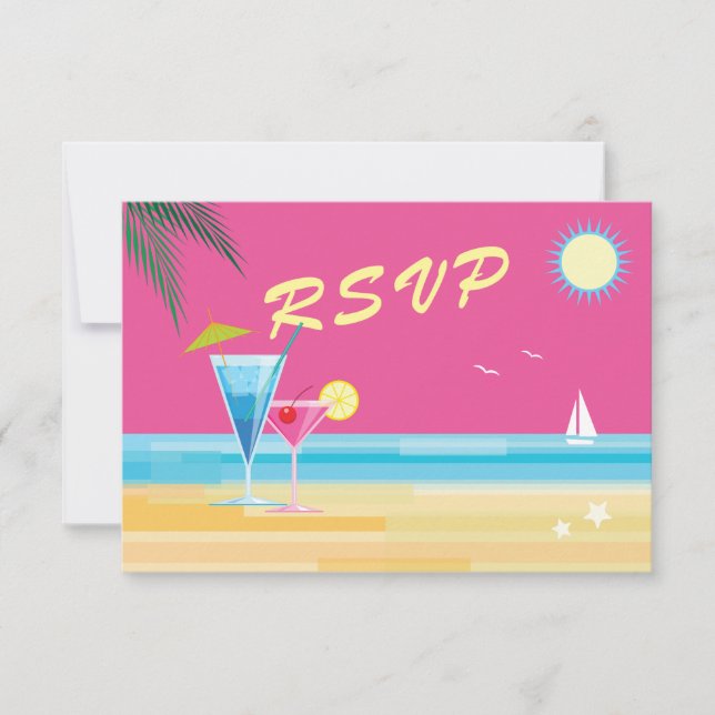 Summertime Wedding RSVP (Front)