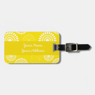 Summertime yellow flowers Luggage Tag
