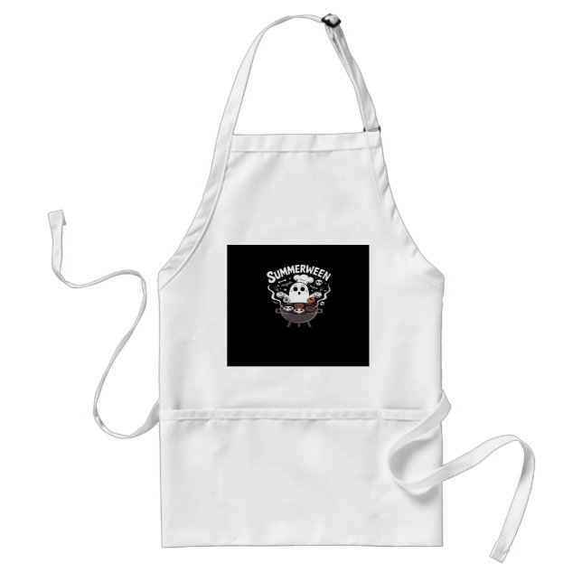 Summerween BBQ Funny Standard Apron (Front)