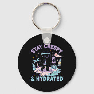 Summerween Beach Halloween Ghost 1 Key Ring