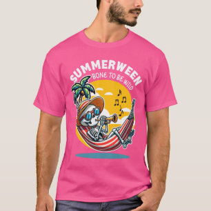 Summerween Bone to Be Wild Skeleton Long Sleeve T-Shirt