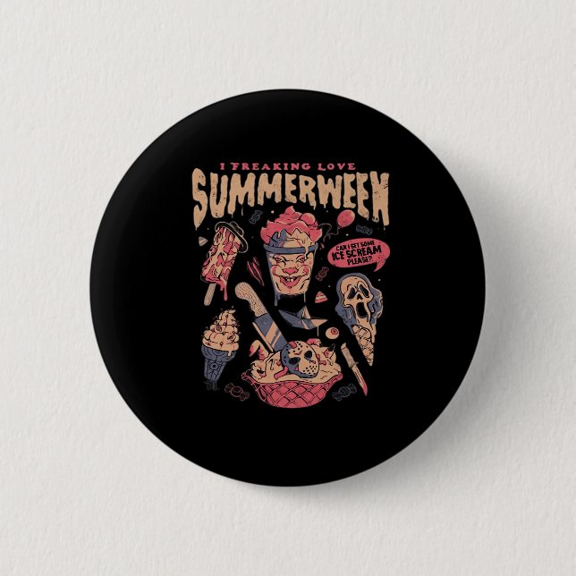Summerween Classic Meme 6 Cm Round Badge (Front)
