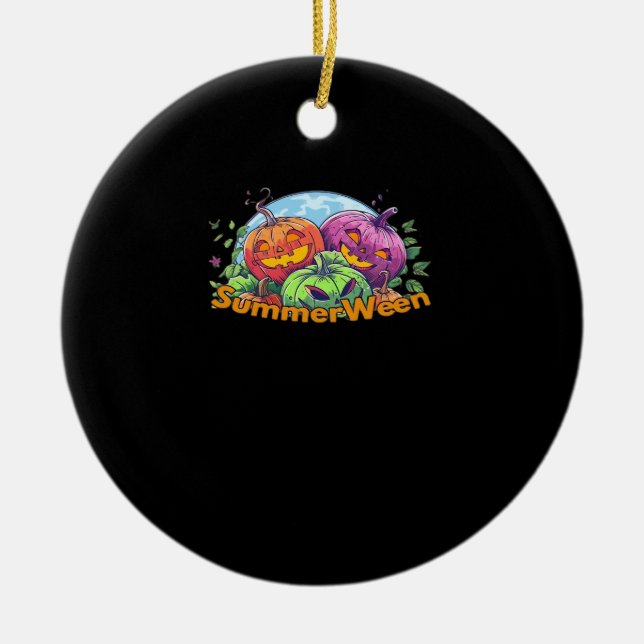 Summerween Classic Meme Ceramic Tree Decoration (Front)