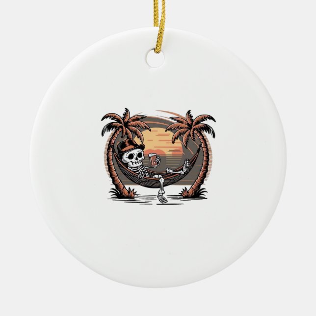 Summerween Classic Meme in 2025 Ceramic Tree Decoration (Front)