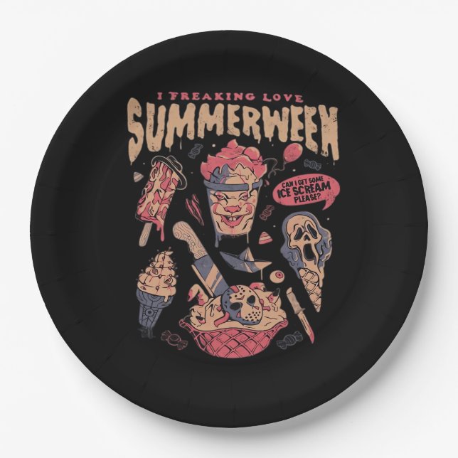 Summerween Classic Meme Paper Plate (Front)