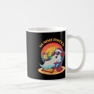 Summerween Cute Spooky Summer Ghost Halloween Love Coffee Mug