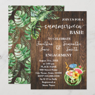 Summerween Engagement Wedding Celebration Party Invitation
