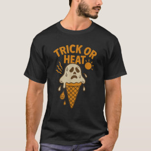 Summerween Ghost Beach Trick Or Heat Halloween Fun T-Shirt