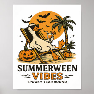 Summerween Goose Spooky Summer Summerween Party Ha Poster