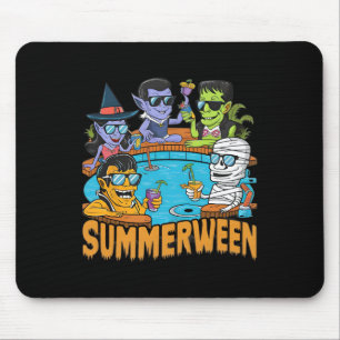 Summerween Halloween Spooky Monster For Men Women Mouse Mat