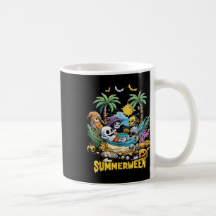 Summerween Happy Summer Halloween Holiday Beach  Coffee Mug