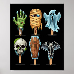 Summerween Horror Movies Summer Popsicle Halloween Poster
