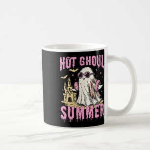 Summerween Hot Ghoul Summer Funny Cute Ghost Pool  Coffee Mug