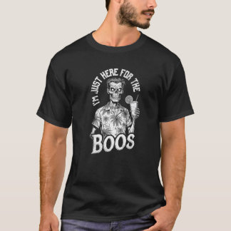 Summerween I m Just Here For The Boos Funny Zombie T-Shirt