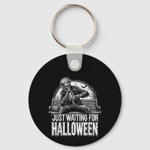 Summerween Just Waiting For Halloween Halloween Su Key Ring