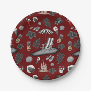 Summerween paper plate