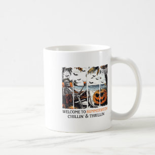 Summerween Skeleton Beach Party Halloween Summer V Coffee Mug
