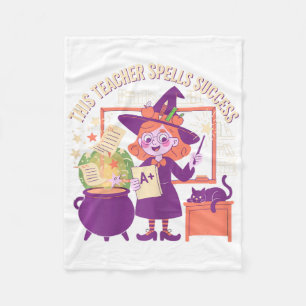 Summerween Skeleton Beach Party Halloween Vibes Fleece Blanket