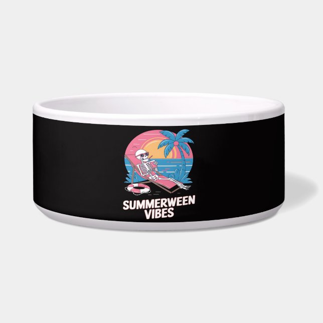 Summerween Skeleton Summer Vacation Beach Funny (Front)