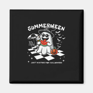 Summerween Spooky Halloween Summer Vibes Pumpkin G Magnet