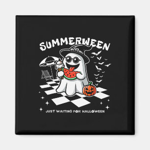 Summerween Spooky Halloween Summer Vibes Pumpkin G Magnet