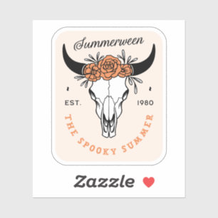 Summerween spooky summer floral skull aesthetic